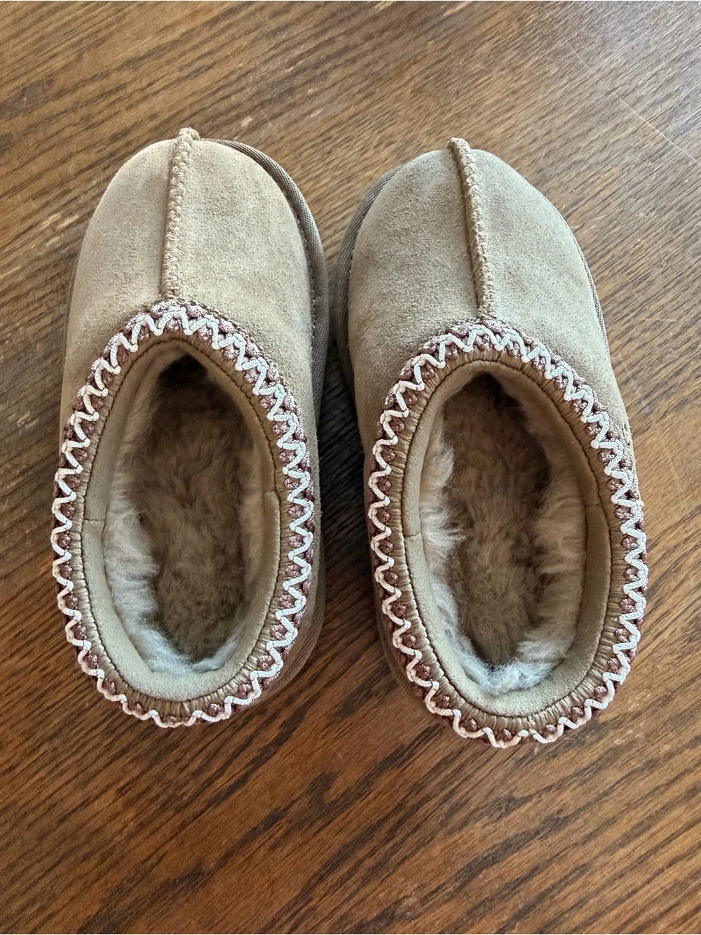 UGG Kids Suede Plush-Lined Slip-On Boots